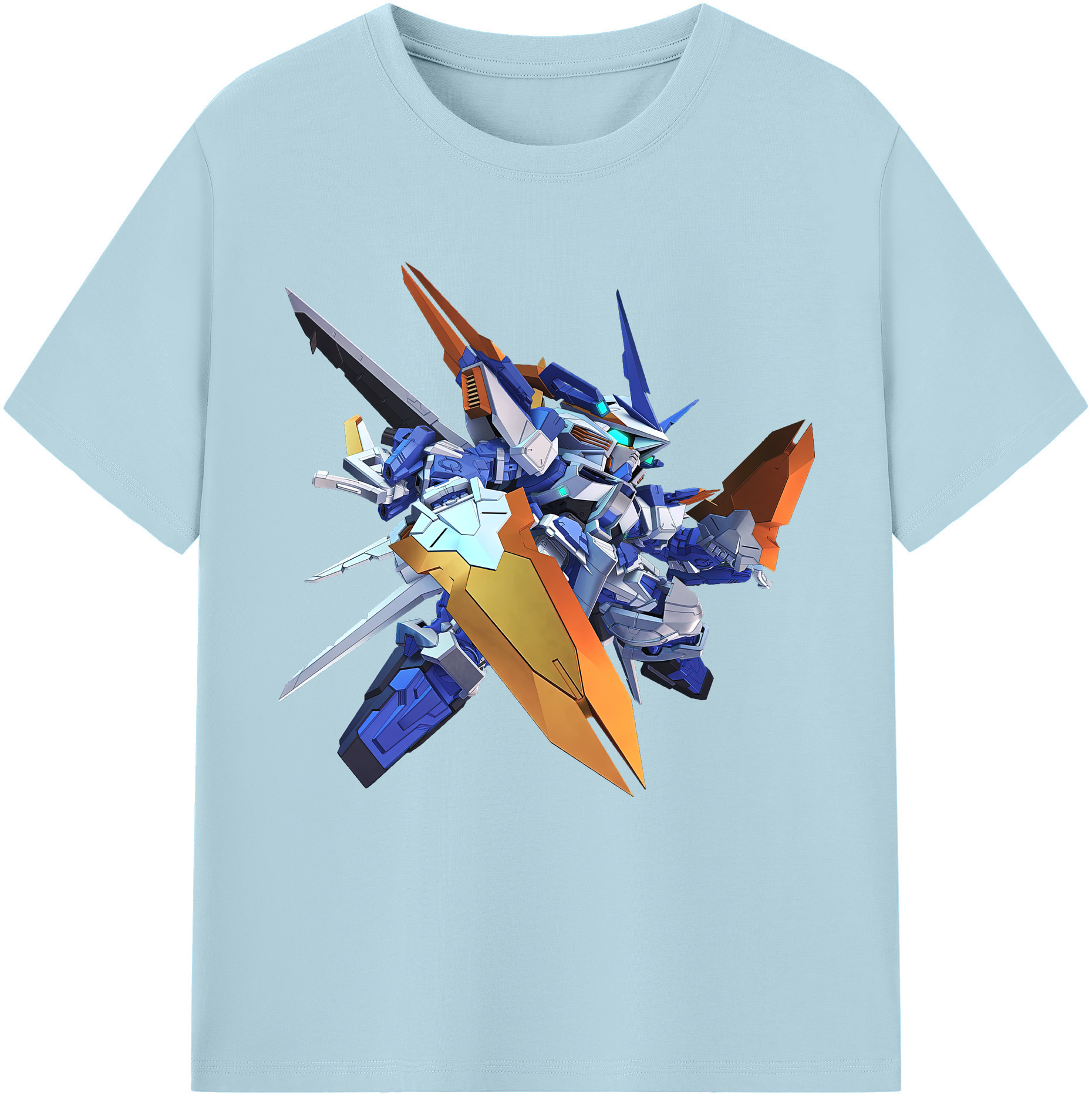 （画像用） 機動戦士ガンダム Mobile Suit Gundam 綿100％半袖Tシャツ（フロントプリント）